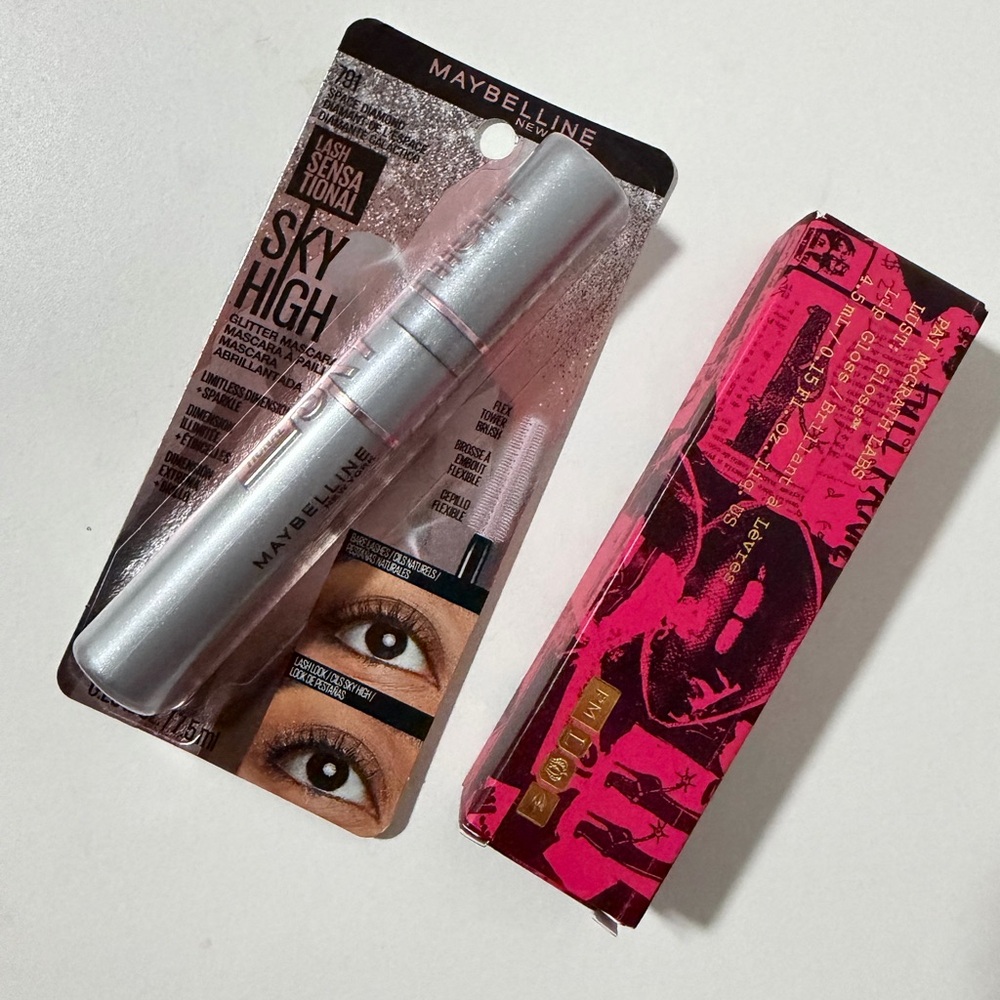Makeup bundle - Sold out Earth angel gloss/ maybelline glitter mascara